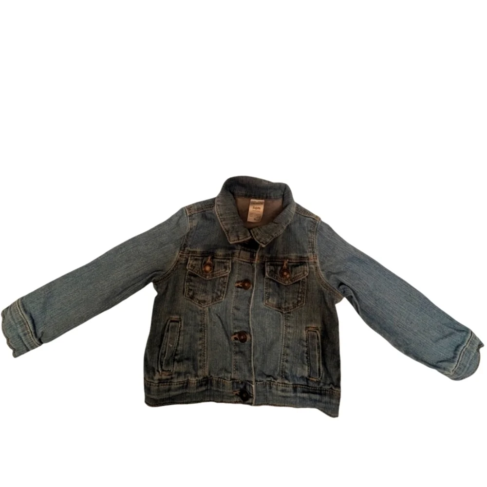 Carter’s Girls Denim Blue Jean Jacket Button Up 24 Months